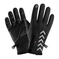 FORESTIME Mens Winter Thermal Gloves Touch Screen Glove Water Resistant Windproof Warm for Driving Cycling Running
