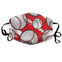 Bright Baseball Trendy Dust Mouth Mask Reusable Anti-Dust Face Mask Adjustable Earloop Skin Protection