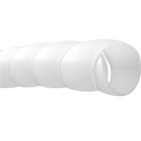 WINGOFFLY 6.5Ft 16mm Cable Management PP Hose Protector Sleeve Spiral Wire Wrap Tube Cable Organizer, White