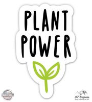GT Graphics Plant Power Vegetarian Vegan - 8" Vinyl Sticker - For Car Laptop I-Pad - Waterproof Decal