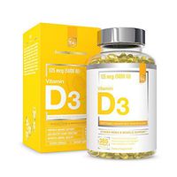 Vitamin D3 5000 IU Softgels with Organic Avocado Oil to Boost Absorption - Essential Elements | Strong Bone & Muscle, Immune Support - 1 Year Supply