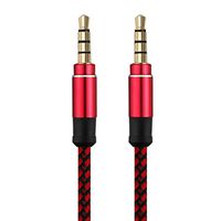 Aux Cable 3.5mm YANSHG Nylon Braided Auxiliary Audio Cable for Apple iPod iPhone iPad, Home / Car Stereos, Samsung, Smartphone, MP3 Player & More( 1.5m/3m)