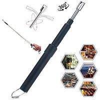 Retractable Electric Lighter, Curved Windproof Lighter USB Rechargeable, Upgraded Long Flameless Electronic Lighter, Home Kitchen Safe, Barbecue, Camping and Fireplace Safe Away from Fire