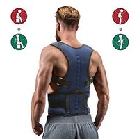 Slimerence Back Brace Posture Corrector, Adjustable Support Belt Improves Posture and Provides Lumbar Back Brace Lower, Upright Go Posture for Men and Women