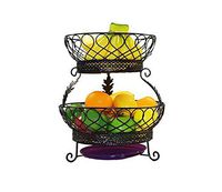AXZHYX Bowl Fruit Plate, Living Room Creative European Fruit Basket Kitchen Home Storage Double Drain Modern Fruit Bowl Golden Fruit Plate Hotel Tableware Home Noodles Boiled Fish Soup Bowl