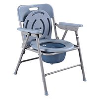 ZBYXZIGJ Commode Chair Toilet Mobile Toilet Chair is Easy to Fold for The Pregnant The Disabled The Elderly