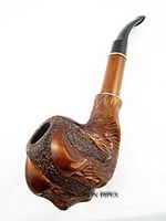 Fashion Set - Long Tobacco Smoking Pipe Carved Pear Root Wood "Eagle Claw" + Tamper Gift! - The Best Price Offer !!!