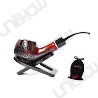 Unishow ® Authentic Marbleized Cigarette Tobacco Smoking Pipe w/ a FREE Velvet UNISHOW® Pouch (Hand Crafted)