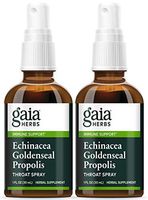 Gaia Herbs Echinacea Goldenseal Propolis Throat Spray, 1 Ounce (Pack of 2) - Supports Healthy Immune Response