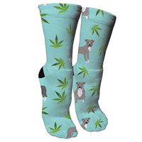 Cute Pitbulls Dog Compression Socks Unisex Printed Socks Crazy Patterned Fun Long Cotton Socks Over The Calf Tube