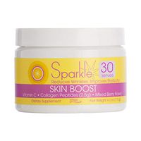 Sparkle Skin Boost Mixed Berry Verisol Collagen Peptides Protein Powder Vitamin C Supplement Drink, 4.8oz