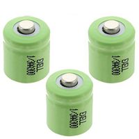 3x Exell 1/3AA Size Rechargeable Batteries 280mAh NiMH 1.2V Button Top use with high power static applications (Telecoms UPS and Smart grid) radio controlled devices electric tools electric mopeds