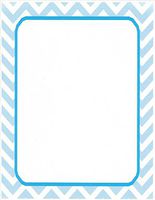 Light Blue Chevron Stationery Printer Paper 26 Sheets