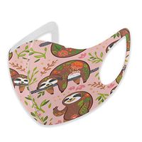 Mouth Masks for Dust Protection Anti Face Mask Washable Earloop Mask Cute Sloth