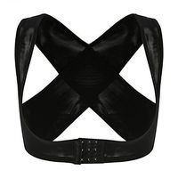 Chest Brace Support Belt, Back Support Belt Effective Hunchback Posture Corrector Shaping Posture Corrector Brace for Women(L-Black)