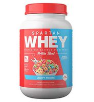 Spartan Whey Protein Powder, Best Prices and Highest Rated Blend, for Use Before, Between, and After Workouts to Maximize Muscle Protein Synthesis and Muscle Recovery. Supports Satiety. Loopy Fruits 5 lbs