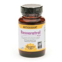 COUNTRY LIFE VITAMINS RESVERATROL PLUS, 60 VCAP