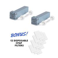 Resway CPAP Cartridge Filter Kit – CPAP Filter Replacement Kit Supplies | Compatible with SoClean, Resmed & More | For CPAP Cleaner and Sanitizer with 12 Bonus Filters,2 Filter Kits(Inc. Check Valves)