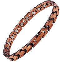 Reevaria Copper Bracelet for Arthritis, 99.9% Pure Copper Magnetic Bracelet for Women, 21 Powerful Magnets, Effective & Natural Relief of Joint Pain, RSI, Carpal Tunnel (20.30 Centimeter)