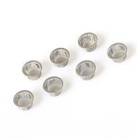 XKACrystal 7pcs 0.5Inch Diameter Crystal Tobacco Pipe Stainless Steel Mental Screen Filters for Crystal Smoking Pipes by