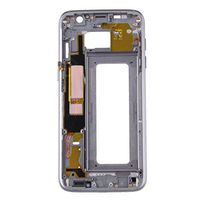 JUNXI Phone case Phone Cover Front Housing LCD Frame Bezel Plate for Galaxy S7 Edge / G935(Grey) (Color : Grey)