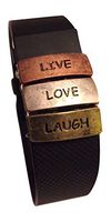 Fitband Fun "Live, Love, Laugh Fitness Band Accessory for Fitbit Charge, Charge HR, Charge 2, Teslasz