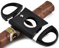 MYMGG Plastic Three Blades Cigar Scissors Cigar Cutter Accessories Zigarre Knife Smoking Tool Guillotine Black Sharp 90mm