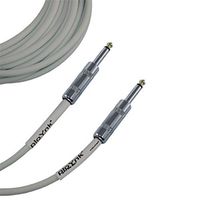 Ploynk 1/4 to 1/4 mono TS Instrument Straight Patch Cable 10 FT foot long Grey