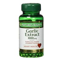 Nature's Bounty Garlic Extract 1000 mg Softgels 100 ea (Pack of 2)