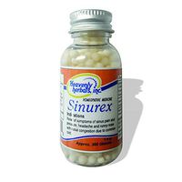 Sinurex Homeopathic Pills by Heavenly Herbals, Inc. | 20 Gram, Approx 1000 Globules Packaging | Manufactured in FDA Registered Facility | Money Back Guarantee!