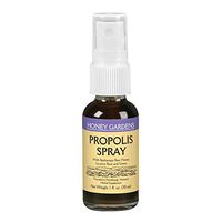 Honey Gardens Bee Propolis Throat Spray | with Apitherapy Raw Honey, Licorice Root and Usnea | 50 Servings | 1 Fl. Oz.