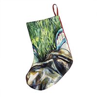 Flip Flop Painting Great Xmas Socks Hanging Decoration Candy Bag Party Holiday Christmas Santa Claus Home Decor Gift