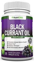 Black Currant Oil - 1000 Mg - 180 Softgels - Cold-Pressed Pure Black Currant Seed Oil - Hexane Free - 140mg GLA Per Serving - Regulates Hormonal Balance - Great For Immune System, Hair, Skin and Heart