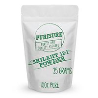 Purisure Shilajit Powder 12:1 Extract 25g (100 Servings), Restores Energy, Memory, Nutrient Absorption, Intelligence, Healthy Blood Sugar, Detox, Antioxidants