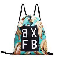 Drawstring Bag, Liraly Backpack Fitness Bag Unisex Sports Bag Bundle Pocket Beach Bags(C )