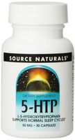 Source Naturals Serene Science 5-HTP 50mg, Balanced Mood, 30 Capsules