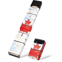 Skinit Decal Wrap for Juul E-Cigarette - Originally Designed Canada Flag Light Wood Design