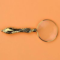 Magnifying Glass Full-metal Magnifying Glass Hand-held Reading Portable Magnifying Glass Jewelry Identification Microscope Christmas Gift