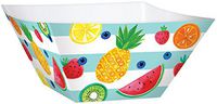 amscan Tableware Collections, Fruit Large Square Paper Bowls, Party Supplies, Multicolor, 5" H x 12" W x 12" D
