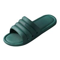 Goldweather Women Shower Sandal Slippers Quick Dry Open Toe Non Slip Bathroom Slippers (8.5,Green)