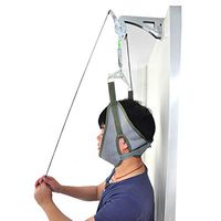 HMAMERÂ Neck Pain Relief Traction Kit - Adjustable Door Suspension Corrective Cervical Vertebra Cervical Traction Neck Brace Fixation Gear, Cervical Traction