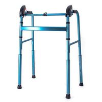 Xue Yang Shop Aluminum Alloy Rollator Walkers for Seniors,Folding Walking Frame,Walking Mobility Aid, Standard Walkers for Walking Assistance Lower Limb Training