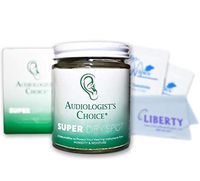 Audiologist's Choice Super Dry Spot Dehumidifier - Hearing Aid Dehumidifier Jar Protects Your Hearing Instrument from Humidity and Moisture - with AudioWipes Towelettes and Liberty Microfiber Cloth