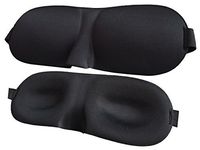 Meta-U 20Pcs 3D Contoured Sleep Eye Mask-Group Activity Organizer's Best Choice (Black)