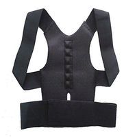 Shop Flash Men's Magnetic Spine and Lower Lumbar Posture Support Corrector, Black, Large