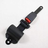 LRWSB Automatic-Contraction-Typed Adjustable 2-Point Buses Rv Trains Forklift Golf Cart Seat Belt Black