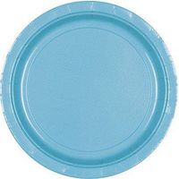 Round Paper Plates | 20ct (7 inch, Caribbean Blue)