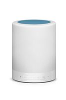 Lightahead 2 in 1 LED Portable Touch Lamp Camping Lantern and Bluetooth Speaker Music Player with TF Card Night Light (Top Mesh Blue)