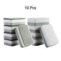 ZPEE Grey Magic Sponge,Kitchen Washing Up Kitchen 4.3x2.7x1.4 Inch Eraser Sponge,Washing Up Universal Cleaning Pads,eco Professional Stain Removals Stain Eraser C-10 Pcs 11x7x3.5cm(4.3x2.7x1.4 Inch)