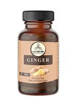 Naturevibe Botanicals 180 Ginger Root Capsules,100% Organic Ginger Root Powder, 600mg Per Serving | Veg Capsules | Gluten Free